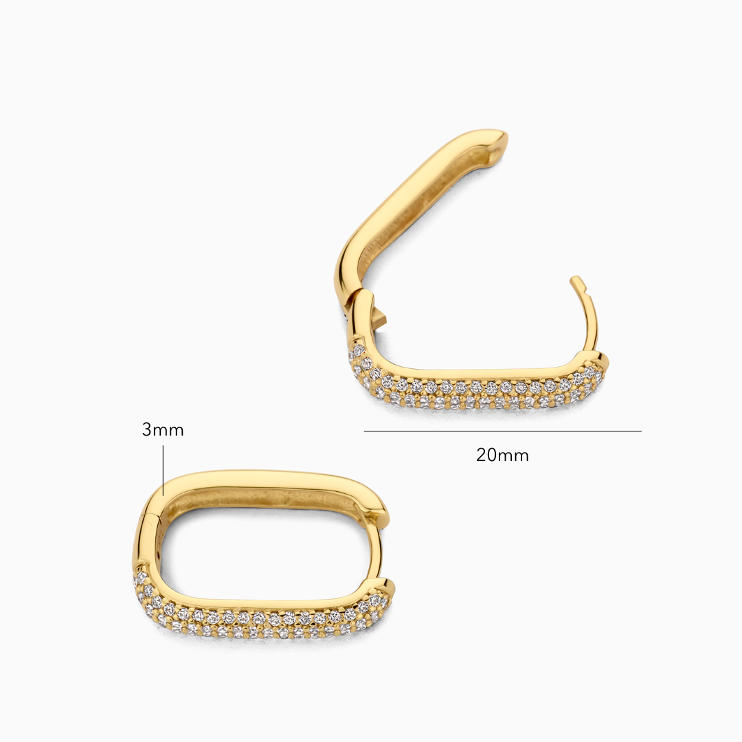 Icon Pave Creolen | Gold