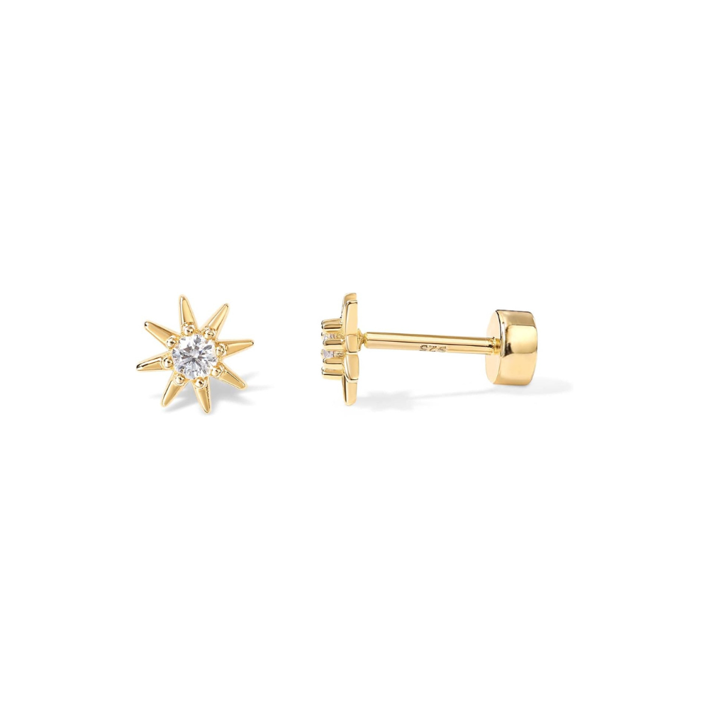 Sunburst Ohrringe | Gold