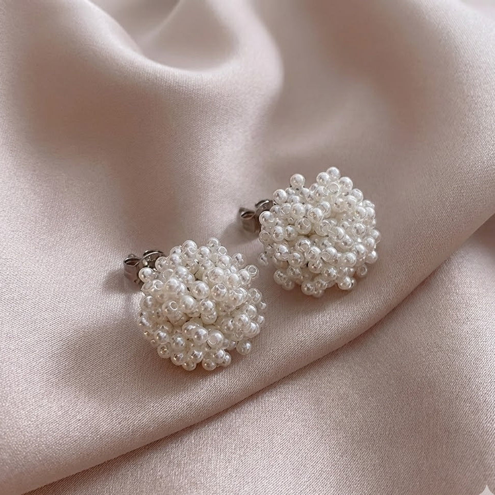 Elegant Inlaid Perle ohrringe