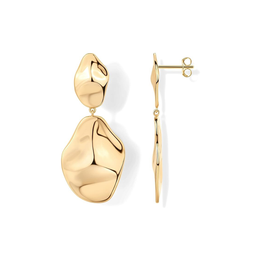 Ripple Wave Ohrringe | Gold